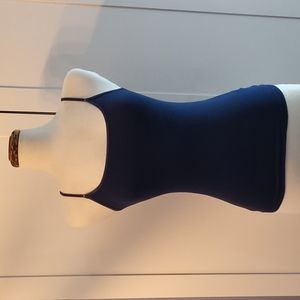 Small Navy Blue Ambiance Tank Top with Adjustable Straps